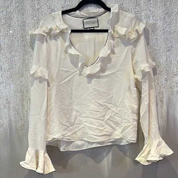 Alexis Cream Ruffle Blouse - Picture 2 of 2
